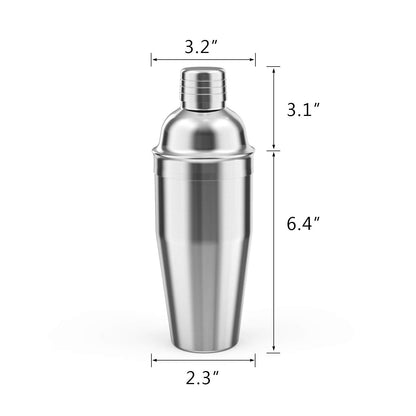 LUCKYGOOBO Cocktail Shaker,24 oz Martini Shaker,Drink Shaker Built-in Strainer,Professional Stainless Steel Margarita Mixer,Bartender Kit Gifts.