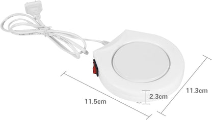 Cup Warmer Pad, Electric Powered Constant Temperature Coffee Warmer Plate for Office Home Desk Use