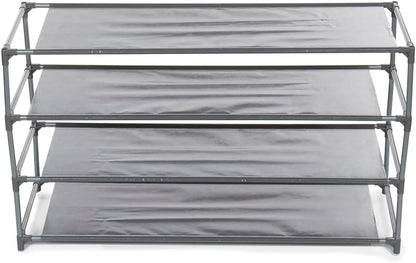 20 (4-Tier Home Basics Pair Non-Woven Shoe Rack Wide)