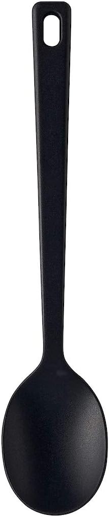 Silicone Cooking Spoon: Small 25cm Black