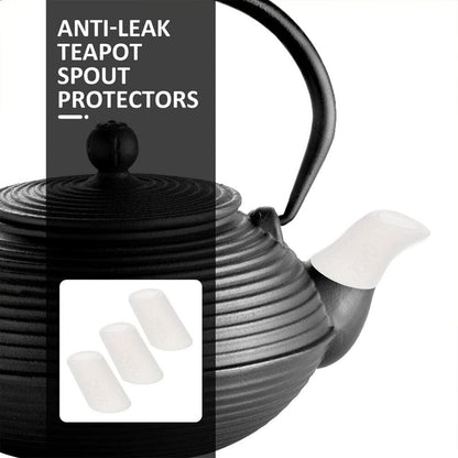 Luxshiny 5pcs Teapot Spout Cover Sleeves, Silicone Drip-proof Leak-proof Protectors for Tea Kettle Coffee Pot