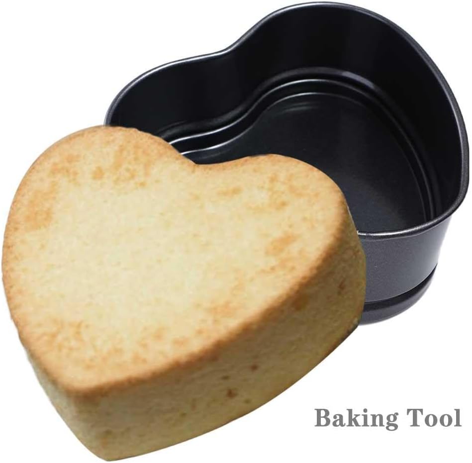 Heart Shaped Springform Cake Mold Pan, Nonstick Bakeware with Removable Loose Base for Cake Baking