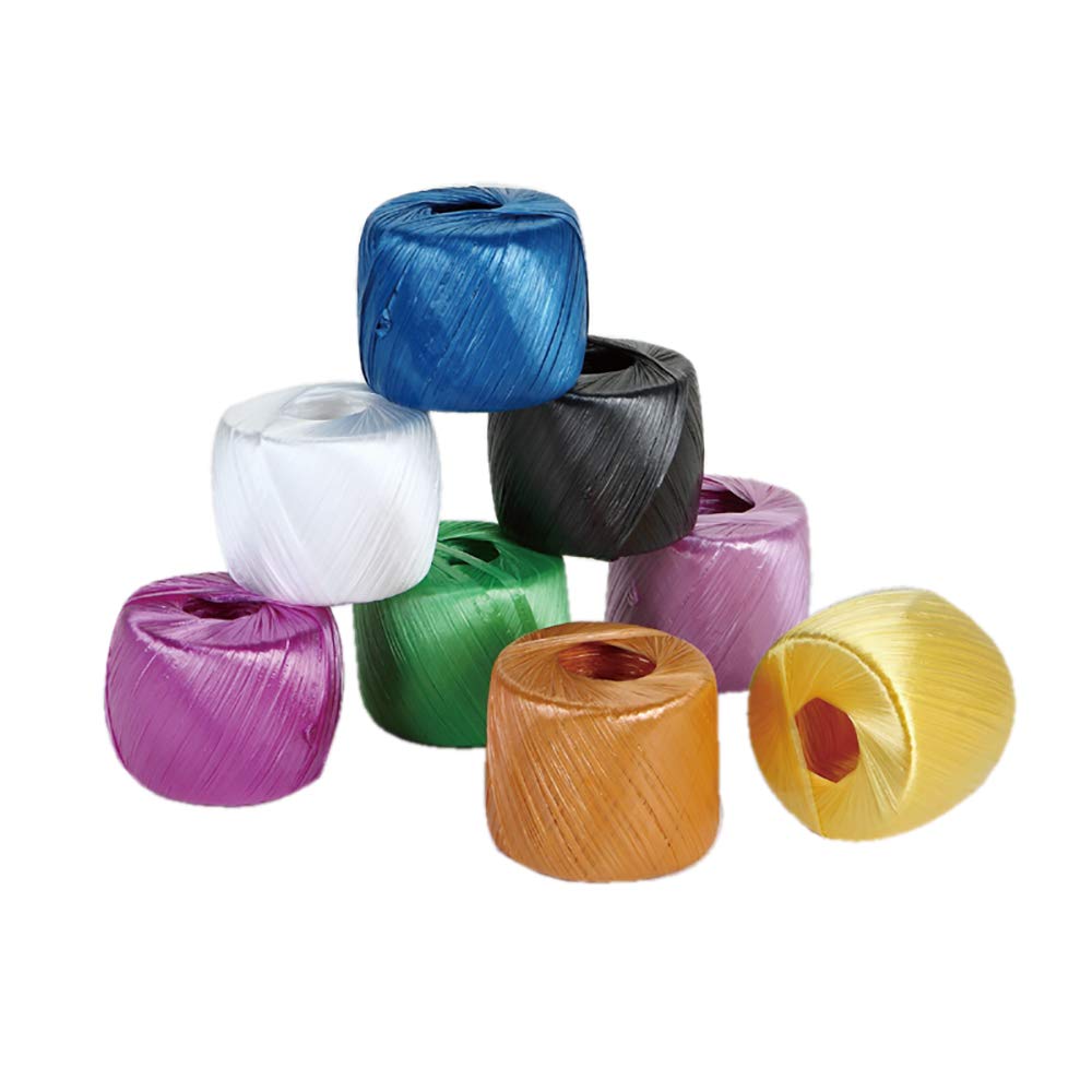 800m Length 2-3cm Width Polyester Nylon Plastic Rope Twine for Packing,Carrying,Hanging,Gardening,Arts and Crafts, Bundling Parcels and Wedding, Decorations,Gift,One Roll