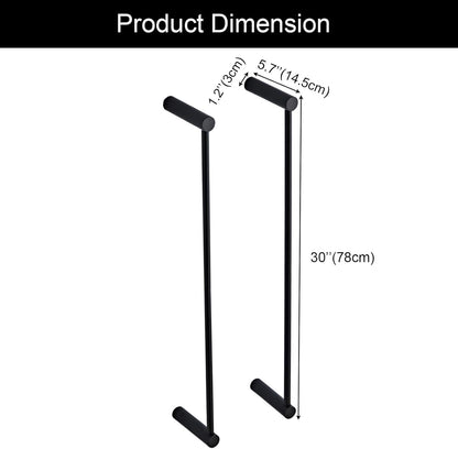 Towel Racks for Bathroom, NEWRAIN Wall Mounted Stainless Steel Organizer, Matte Black Rolled Towel Storage Wall-Mounted