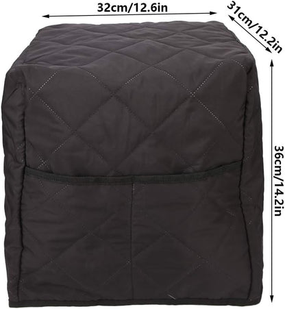 Washable Black Coffee Machine Cover, Protection for Kitchen Appliances