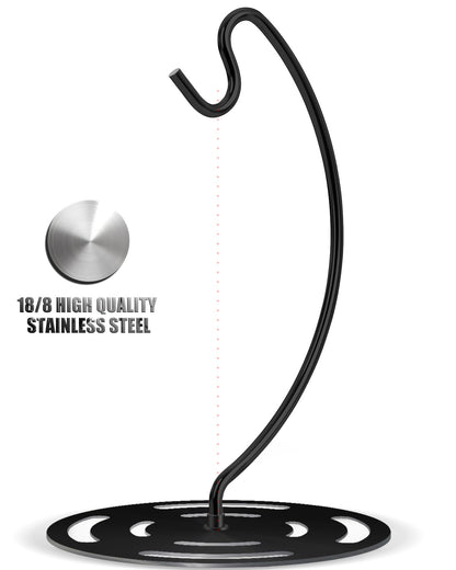 Coopenju Banana Holder Stand Stainless Steel, Modern Banana Tree Hanger with Larger Base & Won't Topple Over, Banana Hanger Rack for Any Kitchen Countertop