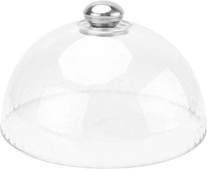 Plastic Cake Dome Cover Lid for Freshness and Display, 6 Inch Diameter Cake Display Stand