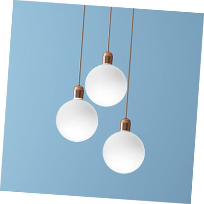 ARTIBETTER Glass Lamp Shade Replacement 4.72 Inch Spherical Globe Lampshade for Ceiling Fixture Chandelier Frosted White Ball Lampshade Cover for Living Room Bedroom Dining Bar