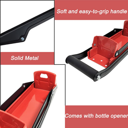 Can Crushers12 oz 16ozcans , Wall Mounted Crusher, Aluminum Can Crusher, Canned Beer And Soda Plastic Bottles, For Recycling, Manual Wall Mounted (Red)