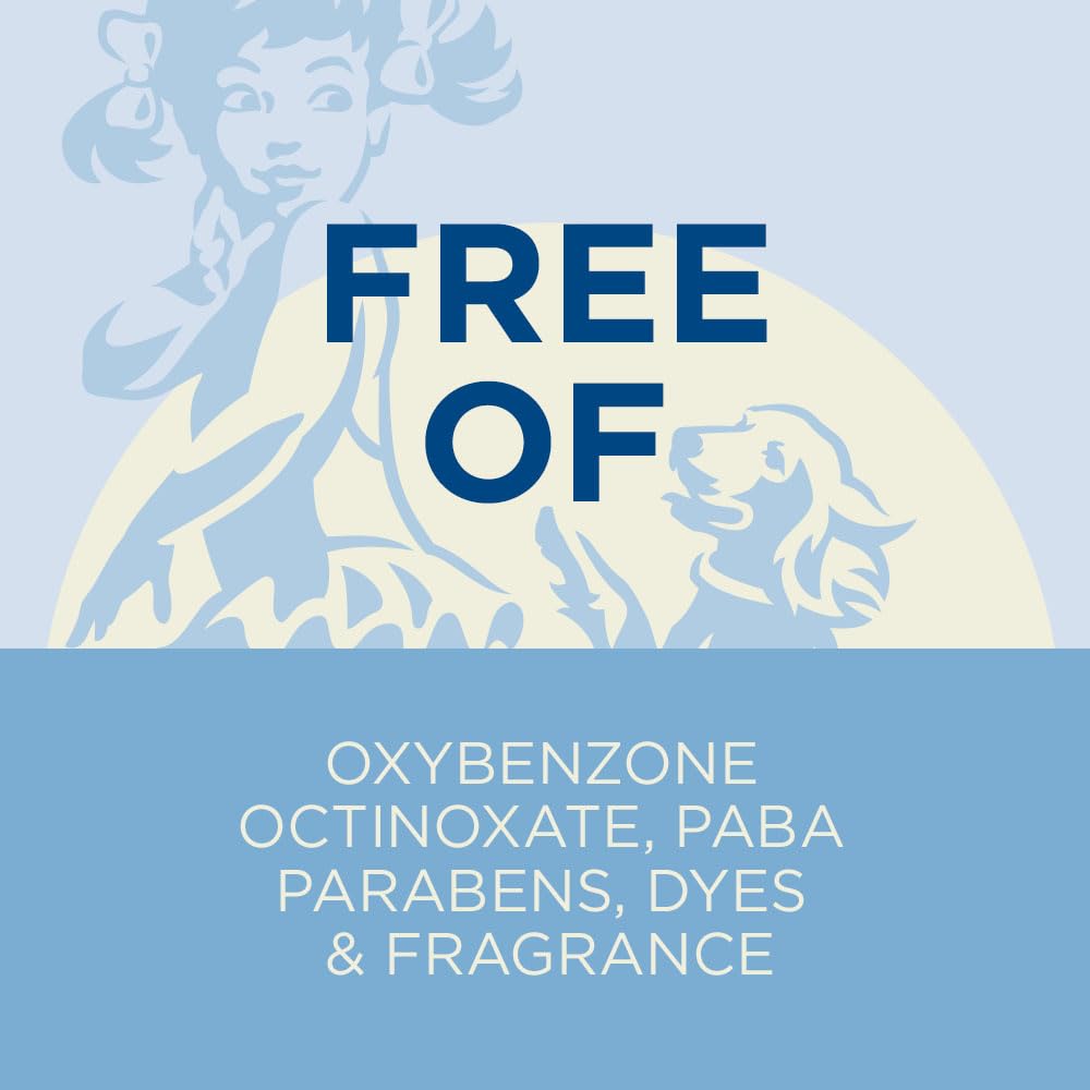 Coppertone Pure and Simple Zinc Oxide Mineral Sunscreen Lotion SPF 50, Water Resistant Sunscreen for Sensitive Skin, Hypoallergenic and Fragrance Free, 6 Fl Oz Bottle