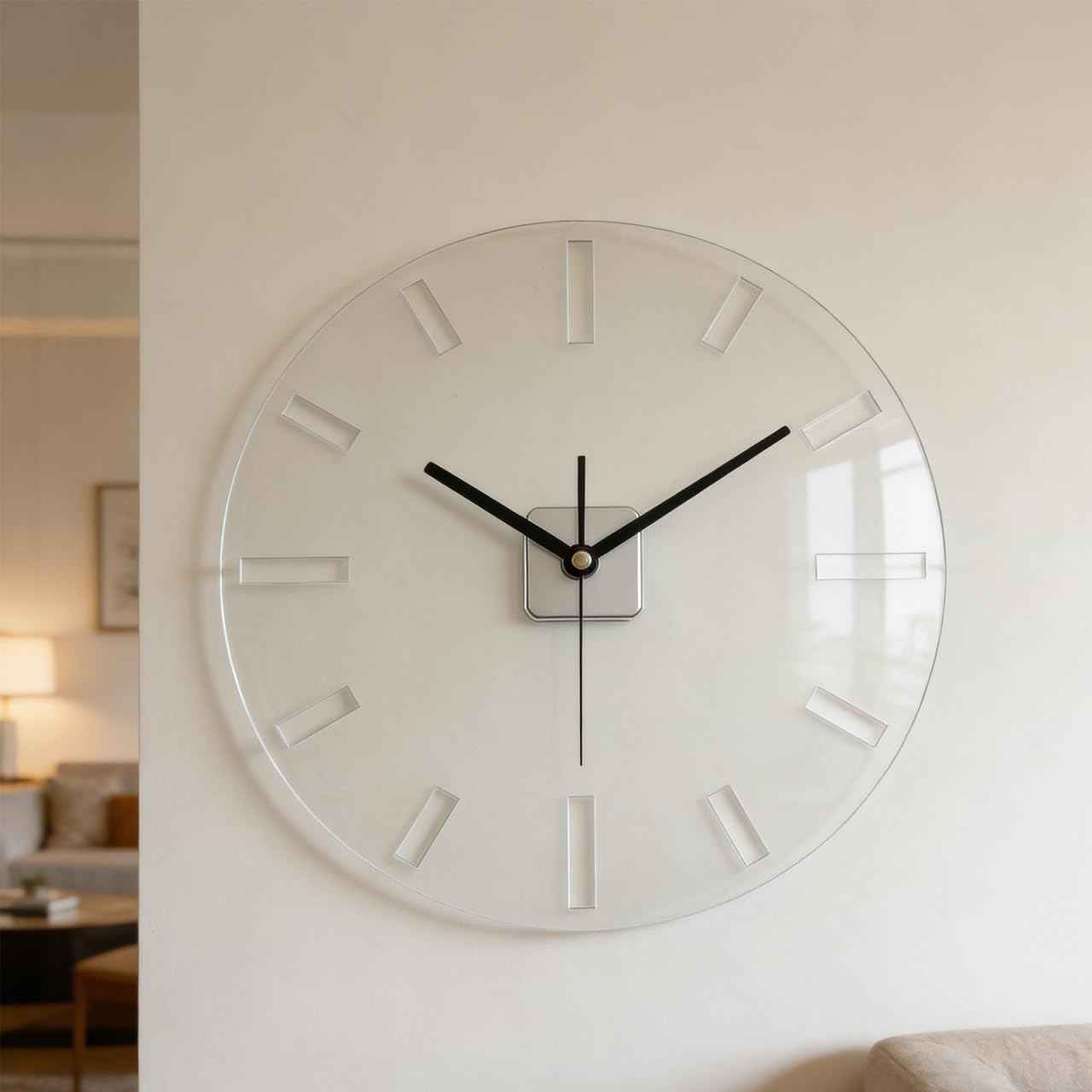 DIYEAH Clock Face: Acrylic Router Template - Clock Face Stencil for Woodworking Crafting Roman Numeral Router Dial Insert Accessory