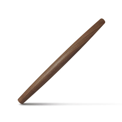 French Rolling Pin (17 Inches) –WoodenRoll Pin for Fondant, Pie Crust, Cookie, Pastry, Dough –Tapered Design & Smooth Construction - Essential Kitchen Utensil,Walnut Wood