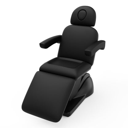 pouseayar 3 Motor Electric Chair/Bed, Aluminum Hydraulic System for Medical Treatment Exam, Facial, Spa, Eyelash, Tattoo, Podiatry Treatment Beauty Massage, Hand Remote Controlled Adjustable - Black