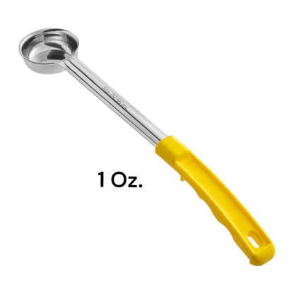Portion Control Ladles Serving Spoons, Measuring Serving Utensils, for Restaurants, Busy Kitchens, Bariatric Surgery, Weight Loss, 1oz 2oz 3oz 4oz Color Handles Spoodle - Set of 4