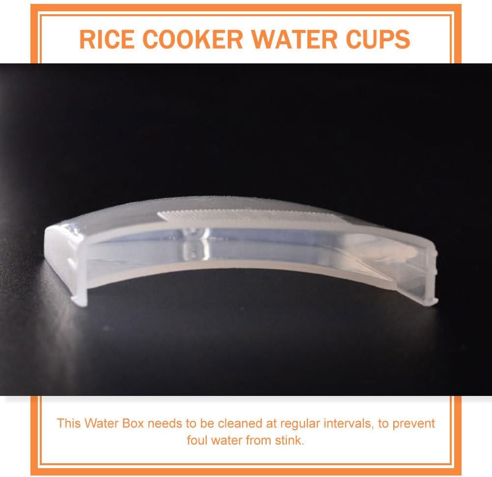 10pcs Plastic Water Box for Rice Cooker, Mini Essentials, Steam Catcher, Condensation Collector, White