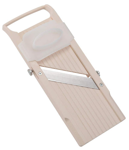 Benriner Super Standard Madoline Slicer, with with 4 Japanese Stainless Steel Blades, Almond
