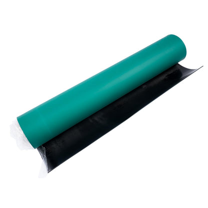 Flynsu 23.6" x 118" ESD Anti-Static Mat Roll 0.08" Thick ESD Soldering Mat Large High Temperature Workbench Mat Anti Static Desktop Mat Green