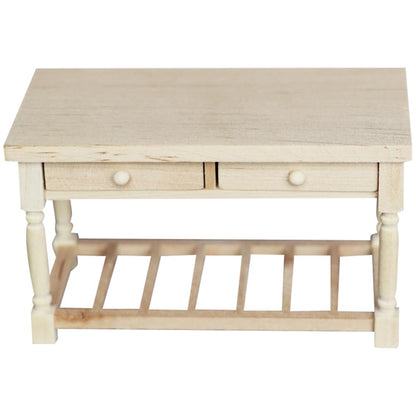 Mini Furniture Model Adorable Furniture Ornament Wooden Decoration Mini Desk Model Mini House Desk Simulation Furniture Mini House Furniture Miniature Adornment Wooden Mini Desk