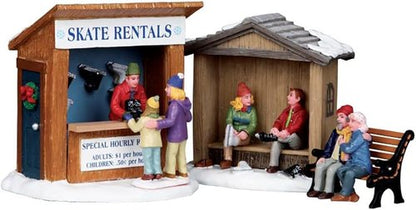 Lemax Christmas Village Accessory - Skate Rentals Set of 3 | Perfect Holiday Decor