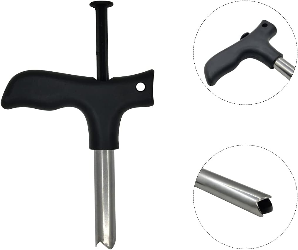 zhuohai Stainless Steel Coconut Opener Tool, Safe & Easy Straw Hole Maker for Young & Mature Coconuts