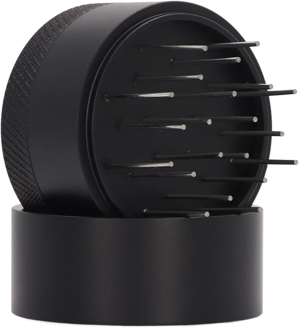 Coffee Needle Distributor, Rust Resistant Base Design Hand Needle Distributor for Home (51MM)
