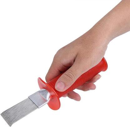AC Fin Cleaning Tool - Air Conditioner Fin Comb, Stainless Steel Refrigerator Condenser Coil Straightener, Manual