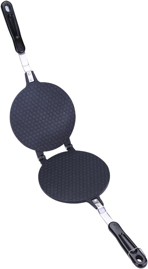 Akozon Household Kitchen Gas Nonstick Waffle Cone Maker, Egg Roll Baking Tool