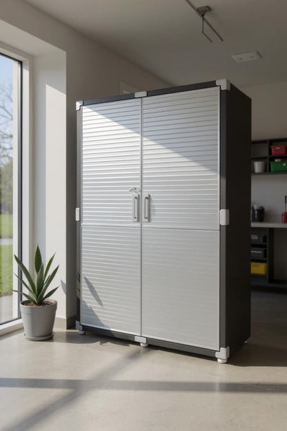 Heavy-Duty Commercial Storage Cabinet (Satin Graphite Black, 60" W x 24" D x 72" H)