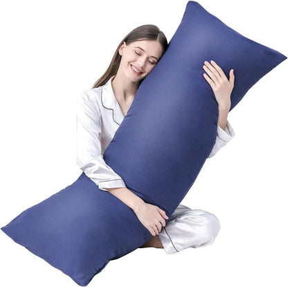 20 54 Inch MoonRest Classic Microsuede Body Pillow Pillowcase - Ultra-Soft Plush - Hidden Zipper X - Wine