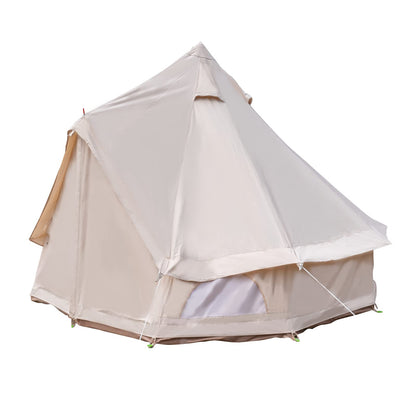 Yurt Tent,Glamping Tents Canvas Bell Tent Waterproof Camping & Glamping 4 Season Yurt 3M 2~3 Person
