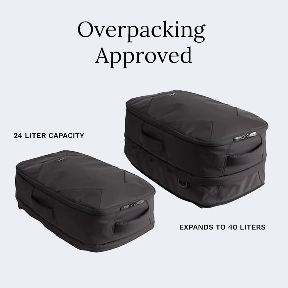 Knack Convertible Dufflel Backpack, Expandable Travel Duffel Bag (24-40L), Large Laptop Duffel Bag