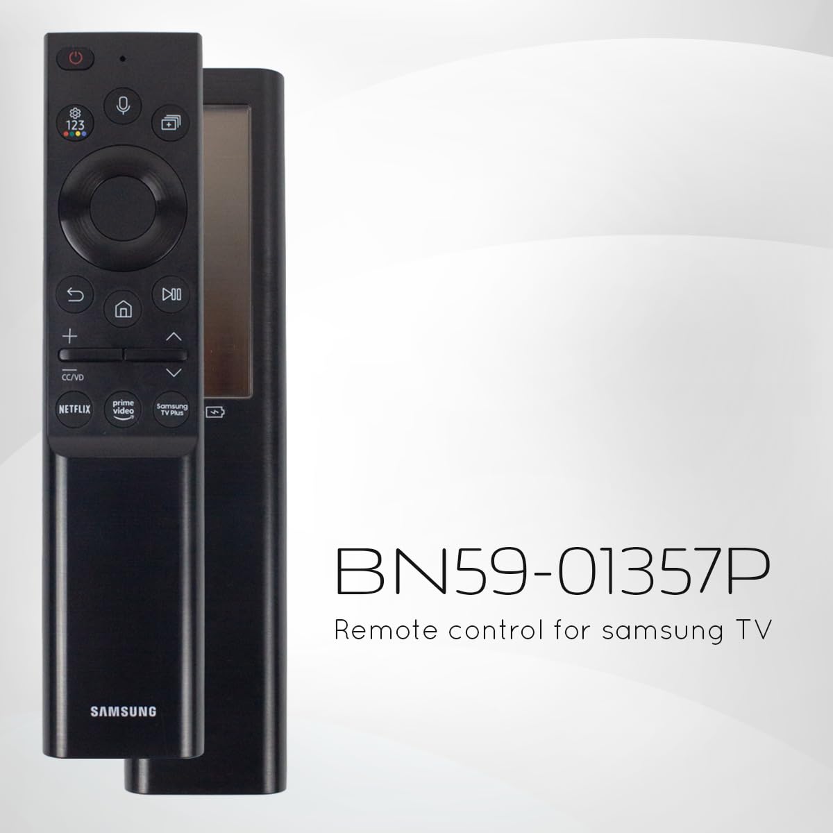 Ceybo Original Solar Voice Remote Control Replacement with YouTube Netflix Shortcut for Samsung Smart TVs, Compatible with Neo QLED 8K, QLED (BN59-01480A)
