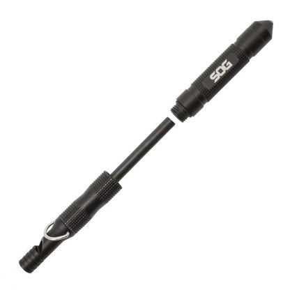 SOG Flint 4.3" Survival & Defense Portable Compact Tool for Outdoors and Emergencies | Includes Glass Breaker and Whistle