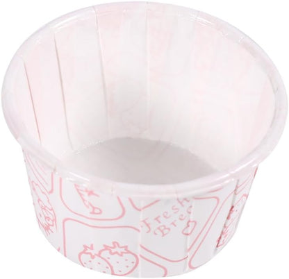 Fdit 100pcs Paper Cake Cupcake Liner Case Wrapper Muffin Baking Cup for Party Wedding Xmas - 7 Colors (White)