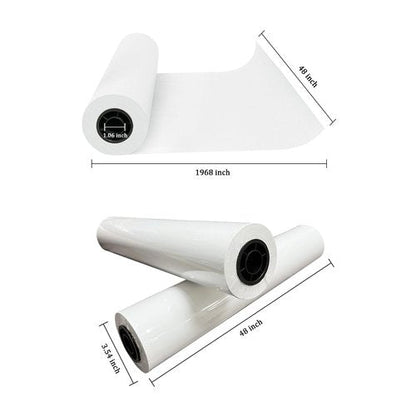 Butcher Paper Roll 48" x 164ft, White Kraft Wrapping Paper 80GMS for BBQ Smoker Freezing Grilling Meat, Unbleached & Unwaxed & Uncoated, Perfect as Craft/Drawing/Gift Package Paper/Table Cover