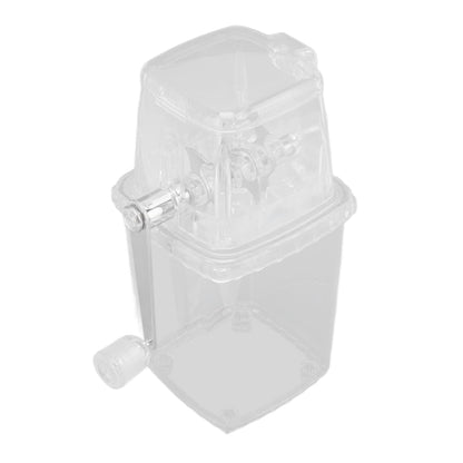 Manual Ice Crusher, Portable Ice Crusher Hand Crank Ices Ice Shaver and Snow Cone Machine Manual Ices Grinder IceChopper for Fast Coarse(Transparent)
