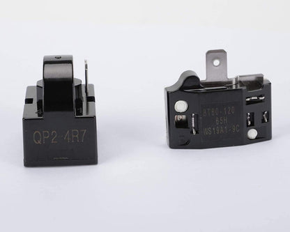 1Pin Refrigerator PTC Starter Relay and 6750C-0005P Overload Protector for LG Refrigerator Compressor