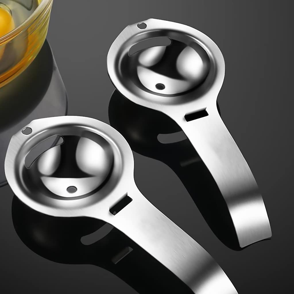 Egg separator, egg white and yolk separator, stainless steel, health and safety, separator, kitchen gadgets