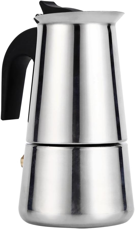 Yosoo Coffee Maker Pot, 100ml/200ml/300ml/450ml Stainless Steel Pot Espresso Coffee Maker for Home Office Use,