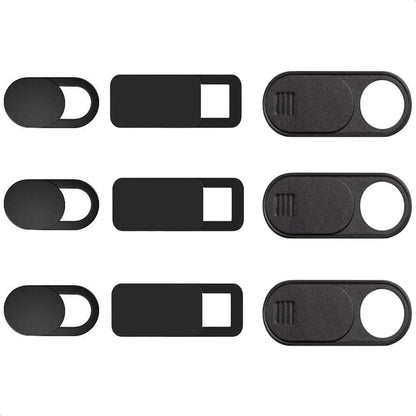 California JOS 9 Pack(3 Large + 3 Medium + 3 Small) 0.03 inch Ultra Thin Webcam Cover Slide Camera Blocker Protect Your Privacy Security for MacBook Air, Laptop, iPad, iMac, PC, iPhone