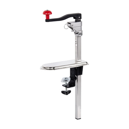 Rismanor Commercial Manual Can Opener Table Industrial Heavy Duty Can Opener with Plated Steel Base Adjustable Height Up to 13" Tall for Restaurant Kitchen Hotel Bar