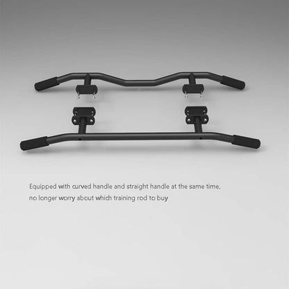 JDXQBLD Pull-Up Bars Wall-mounted Horizontal Bar, Corridor Heavy Fitness Equipment, Elastic Band Pull-up Training Station, Load 300kg, 2 Styles
