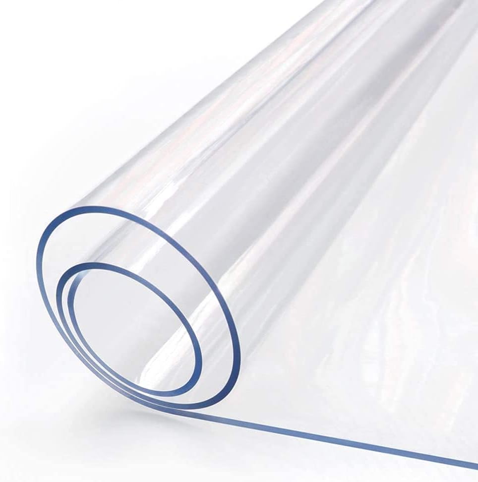 Clear Table Protector 2mm Thick 12 x 12 Inch, Waterproof Desk Pad for Writing Desk, Coffee Table, Dresser Protector