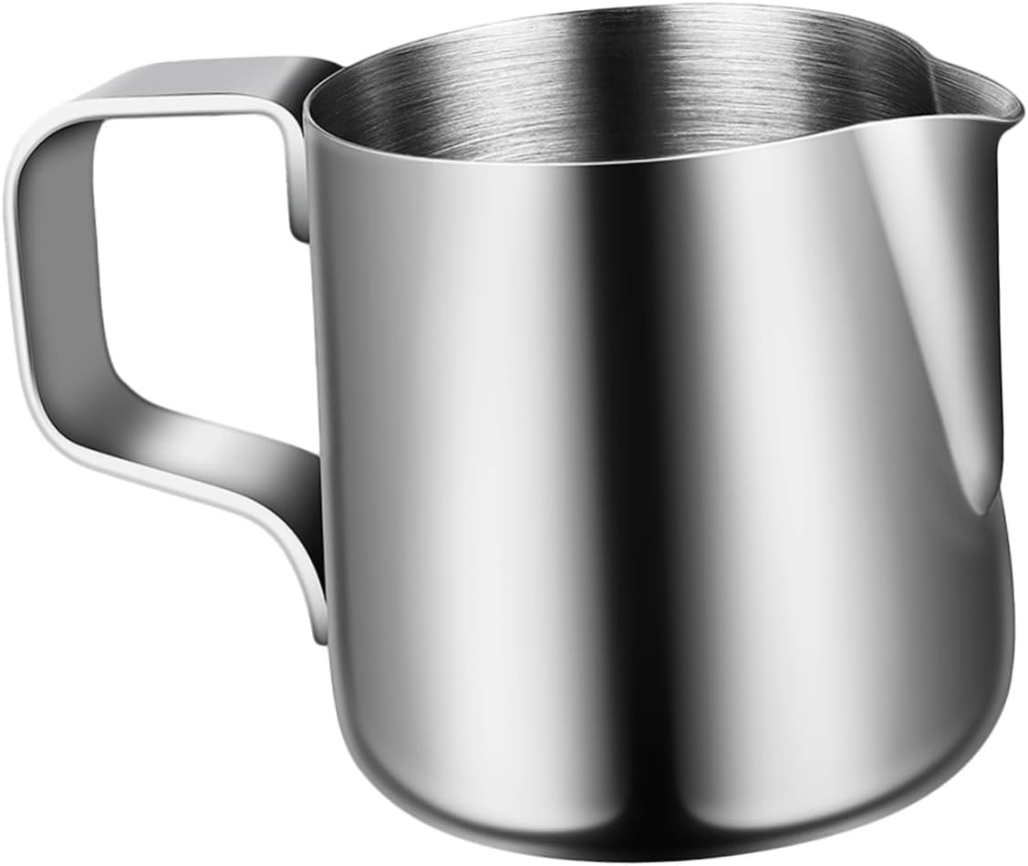 1pc Cup Steaming Pitcher, Coffee Machines for Home Kitchen Supplies, Black Kettle Milk Accessories