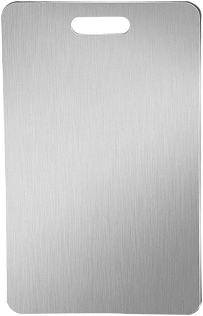 Yardwe Stainless Steel Cutting Board, Extra Large Metal Kitchen Chopping Board, Marble Dough Board