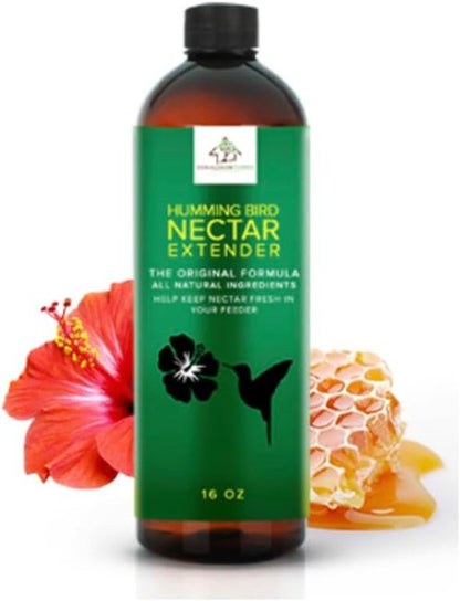 Hummingbird Nectar Extender - All-Natural Formula Extends Nectar Life | 16 oz Bottle Keeps Fresh Longer