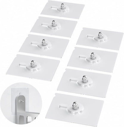 SMA01, SM02, SM03, SM05,SM06 Wall Mounted Shoe Rack Accessories Sticky Mounts, Adhesive Base,Locked by Nuts and Screws