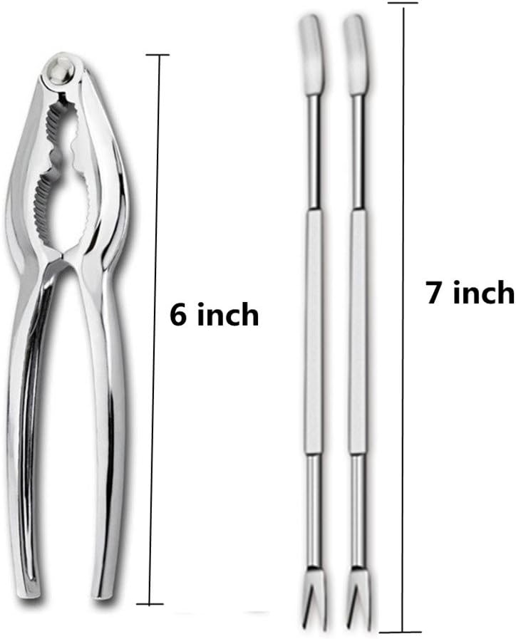 Seafood Crackers Tools, Crab Nut Lobster Crackers Opener, Kitchen Kits Pack of 9