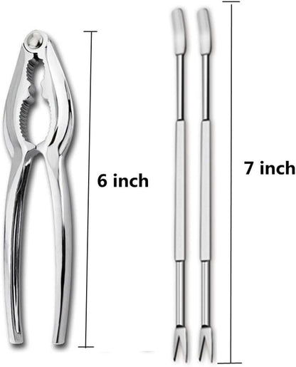 Seafood Crackers Tools, Crab Nut Lobster Crackers Opener, Kitchen Kits Pack of 9