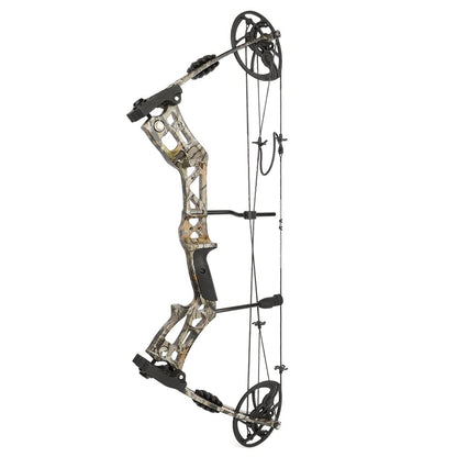 surwolf Archery Hunting Compound Bow Kit RTH 30-70 LBS Draw Length 23.5"-31", IBO 325FPS, Target Shooting Bow with Accessories for Bowfishing Archery Hunting (Camo Kit PRO)